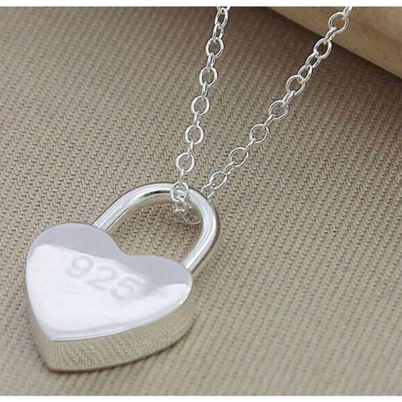 Sterling Silver Heart Necklace - Picture 4 of 7